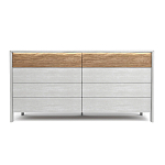 Комод 8 ящиков с подсветкой на рельефном фасаде Warm Industrial варинант исполнения - 1 | Loft Concept в Санкт-петербурге