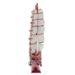 Декоративная модель деревянного красного парусника в подарочной упаковке With The low варинант исполнения - 2 | Loft Concept в Санкт-петербурге