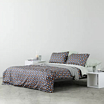 Постельное белье из сатина с принтом треугольники 150х200 см Triangular Dreams варинант исполнения - 6 | Loft Concept в Санкт-петербурге