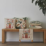 Подушка с цветочным принтом Blooming Elegance Rose варинант исполнения - 5 | Loft Concept в Санкт-петербурге