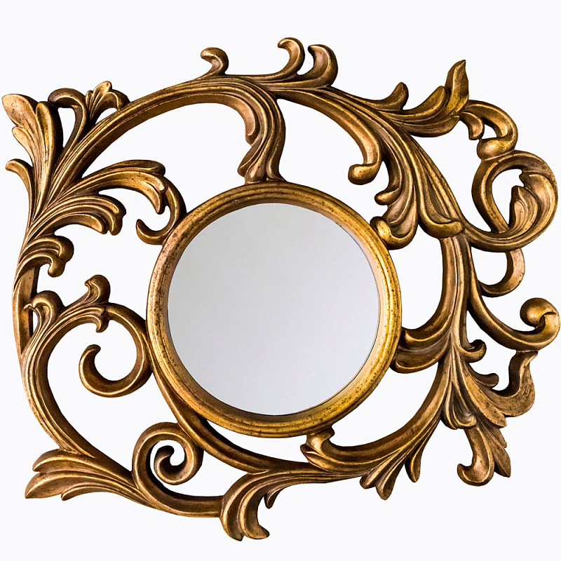 Зеркало настенное с рамой цвета античная бронза Classic Ornament Mirror Античная Бронза Зеркало в Санкт-петербурге | Loft Concept 