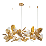 Люстра на ветвистом каркасе с листьями Golden Wreath варинант исполнения - 1 | Loft Concept в Санкт-петербурге