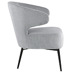 Современное мягкое кресло на металлических ножках Rakush Grey варинант исполнения - 5 | Loft Concept в Санкт-петербурге