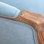 Кресло Ava Classical Armchair light blue velour варинант исполнения - 5 | Loft Concept в Санкт-петербурге