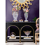 Ваза прозрачная с бронзовыми ручками в виде ангелов Eden Garden варинант исполнения - 6 | Loft Concept в Санкт-петербурге