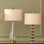 Настольная лампа с фактурным стеклянным корпусом Glamorous Pommel варинант исполнения - 4 | Loft Concept в Санкт-петербурге