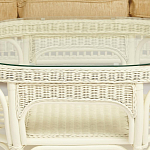 Комплект уличной мебели из ротанга Clara белый варинант исполнения - 13 | Loft Concept в Санкт-петербурге