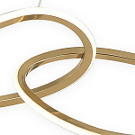 Люстра подвесная с 4-мя асимметричными кольцами золотого цвета Ring Horizontal варинант исполнения - 2 | Loft Concept в Санкт-петербурге