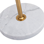 Торшер с мраморным столиком и золотым плафоном Ezio Floor Lamp варинант исполнения - 4 | Loft Concept в Санкт-петербурге