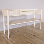 Дизайнерская Консоль с полкой и ящиком Primo Светлый дуб варинант исполнения - 2 | Loft Concept в Санкт-петербурге