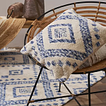 Чехол на подушку с узором в этно-стиле Blue Ikat варинант исполнения - 5 | Loft Concept в Санкт-петербурге