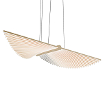 Люстра в виде распахнутых крыльев из тонких металлических планок Flight of Freedom варинант исполнения - 1 | Loft Concept в Санкт-петербурге