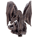 Декоративная статуэтка Дракон Dark Bronze Winged Dragon Statuette варинант исполнения - 2 | Loft Concept в Санкт-петербурге
