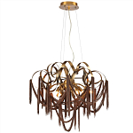 Люстра подвесная с переплетенными металлическими лентами и цепочками Atlantis Chain варинант исполнения - 2 | Loft Concept в Санкт-петербурге