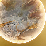 Бра в форме диска цвета латунь Brass Borders варинант исполнения - 2 | Loft Concept в Санкт-петербурге