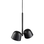Подвесной светильник черный с 2-мя плафонами Pendant lamp Black варинант исполнения - 3 | Loft Concept в Санкт-петербурге