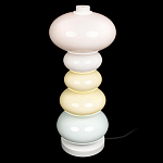 Настольная лампа из стеклянных сфер в пастельных тонах Высота 48 см Pastel Lunaria варинант исполнения - 3 | Loft Concept в Санкт-петербурге