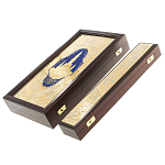 Нарды настольные из натурального камня лазурит и долерит Backgammon from Stone варинант исполнения - 15 | Loft Concept в Санкт-петербурге