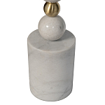 Торшер мраморный с белым абажуром Floor lamp Jewelry варинант исполнения - 2 | Loft Concept в Санкт-петербурге