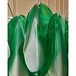 Люстра из стеклянных зеленых лепестков Petalled Illuminator варинант исполнения - 7 | Loft Concept в Санкт-петербурге