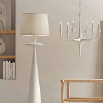 Торшер белый с фигурным каркасом Bleached Element варинант исполнения - 3 | Loft Concept в Санкт-петербурге