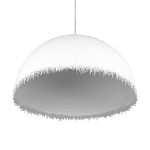 Подвесной светильник в форме купола белого цвета с ажурной бахромой Tactile Line варинант исполнения - 6 | Loft Concept в Санкт-петербурге