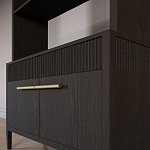 Стеллаж Primo с ящиками Темный орех варинант исполнения - 4 | Loft Concept в Санкт-петербурге