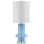 Настольная лампа из стекла с высоким абажуром Column варинант исполнения - 3 | Loft Concept в Санкт-петербурге