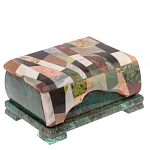 Шкатулка с мозаикой из натуральных камней Stone Casket варинант исполнения - 1 | Loft Concept в Санкт-петербурге