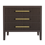 Тумба Primo  с тремя ящиками шпон темный орех варинант исполнения - 1 | Loft Concept в Санкт-петербурге