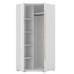 Шкаф угловой с белым глянцевым фасадом Grace of Furniture варинант исполнения - 2 | Loft Concept в Санкт-петербурге