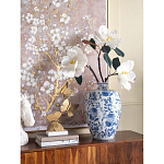 Ваза фарфоровая с узким горлышком и синими цветочными мотивами Independence варинант исполнения - 4 | Loft Concept в Санкт-петербурге