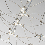 Люстра подвесная с тонкой металлической конструкцией цвета хром Quasar варинант исполнения - 5 | Loft Concept в Санкт-петербурге