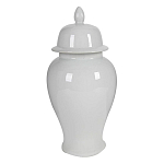 Ваза белая с крышкой однотонная Chinoiserie Ceramics варинант исполнения - 8 | Loft Concept в Санкт-петербурге