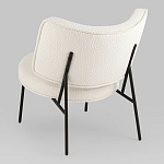 Мини-кресло District Lounge букле белый варинант исполнения - 3 | Loft Concept в Санкт-петербурге