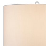 Настольная лампа стеклянная с тканевым абажуром Edges варинант исполнения - 2 | Loft Concept в Санкт-петербурге