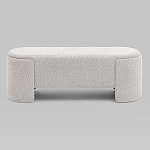 Банкетка Taks букле светло-серый варинант исполнения - 4 | Loft Concept в Санкт-петербурге