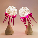 Торшер фуксия «Цветы из снов»  варинант исполнения - 3 | Loft Concept в Санкт-петербурге