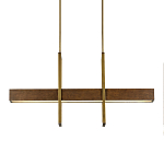 Люстра линейная прямоугольная Wooden Straight Shapes варинант исполнения - 2 | Loft Concept в Санкт-петербурге