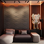 Гипсовая 3D панель с принтографией PM-04 варинант исполнения - 1 | Loft Concept в Санкт-петербурге