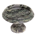 Фруктовница средняя из натурального камня Змеевик Шабровский Natural Stone Fruit Bowls варинант исполнения - 2 | Loft Concept в Санкт-петербурге