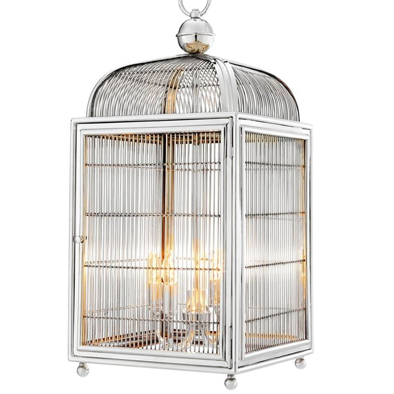 Люстра Lantern Falcon Nickel Никель в Санкт-петербурге | Loft Concept 