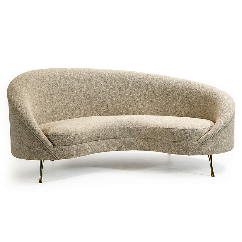 Диван двухместный Paulet Small Sofa Золотой Молочный в Санкт-петербурге | Loft Concept 