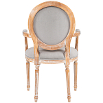 Стул с подлокотниками из массива бука светло-серый Solid Luxury варинант исполнения - 2 | Loft Concept в Санкт-петербурге