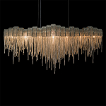 Люстра подвесная с металлическими дугами и длинными цепочками 115 см Atlantis Chain варинант исполнения - 16 | Loft Concept в Санкт-петербурге