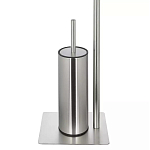 Держатель для туалетной бумаги с ершиком Chrome Bathroom Accessory варинант исполнения - 4 | Loft Concept в Санкт-петербурге