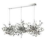 Люстра подвесная из трех частей с металлическими круглыми элементами Terzani Argent варинант исполнения - 6 | Loft Concept в Санкт-петербурге