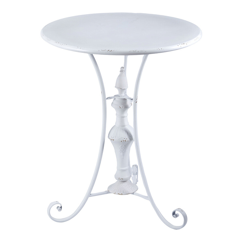Столик белый кованный в прованском стиле Vaucluse Белый в Санкт-петербурге | Loft Concept 