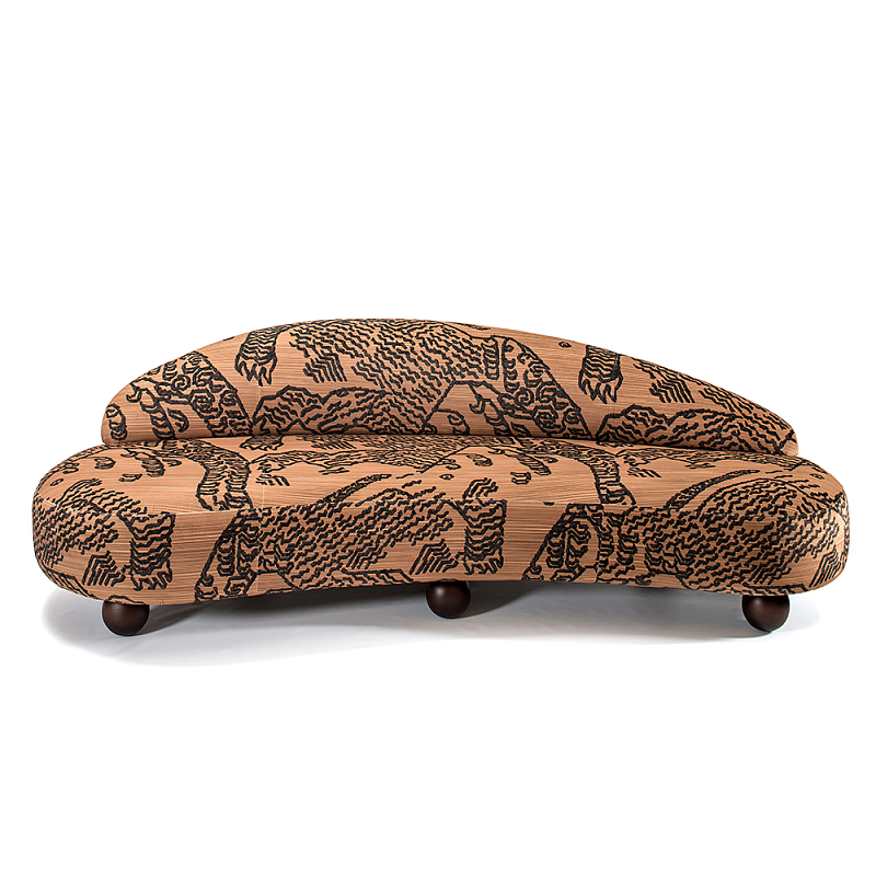 Дизайнерский Диван Wakonda Оранжевый Коричневый в Санкт-петербурге | Loft Concept 