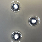 Бра с куполообразным плафоном и черным металлическим основанием Flos Wireline Lighting варинант исполнения - 1 | Loft Concept в Санкт-петербурге